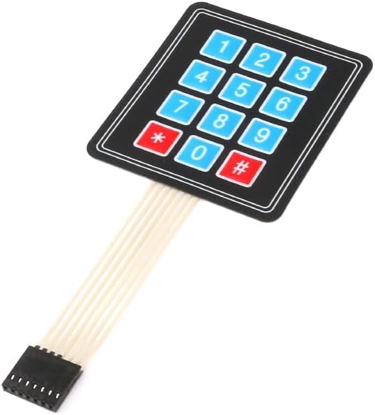 3×4 Membrane Keypad