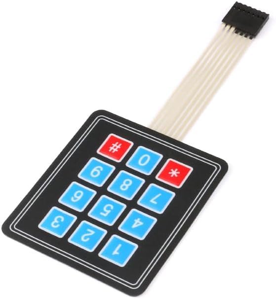 3×4 Membrane Keypad